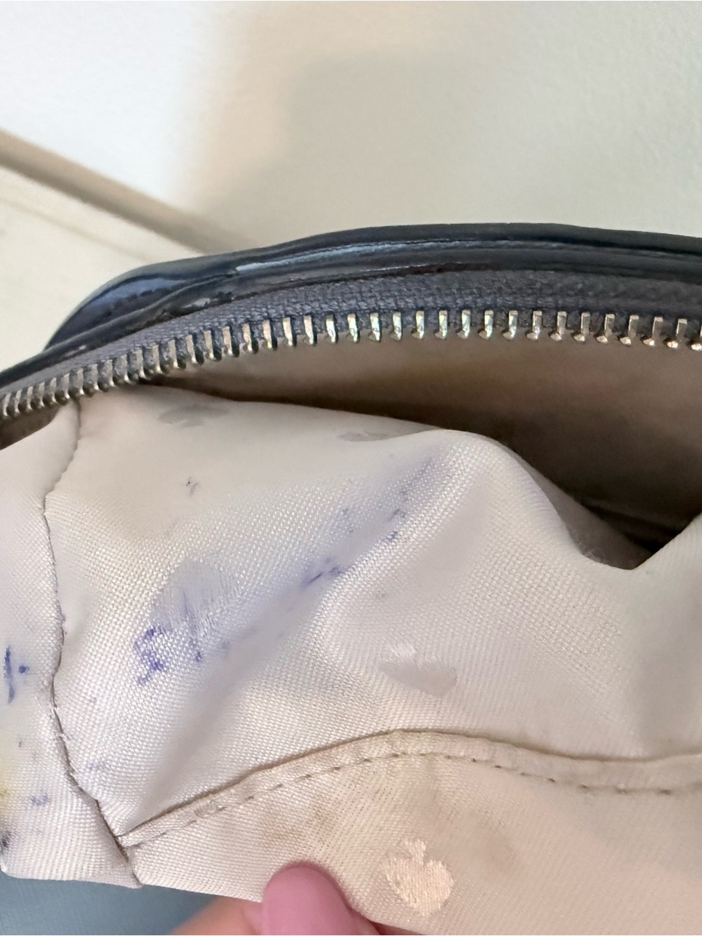 kate spade Two-Tone Light Blue Leather Handbag - Picture 3 of 8